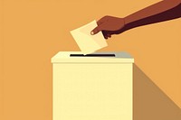 Voting technology yellow adult. AI generated Image by rawpixel.
