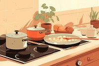 Cooking kitchen cooking food. AI generated Image by rawpixel.