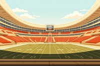 American football stadium architecture building sports. AI generated Image by rawpixel.
