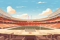 American football stadium sports architecture competition. AI generated Image by rawpixel.