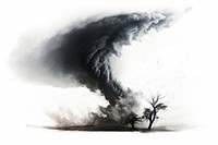 Tornado png outdoors drawing nature. AI generated Image by rawpixel.