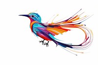 Tropical bird drawing animal sketch. AI generated Image by rawpixel.