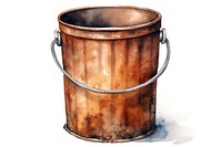 Bucket white background container cylinder. AI generated Image by rawpixel.
