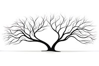 Tree shadow drawing tree sketch. AI generated Image by rawpixel.