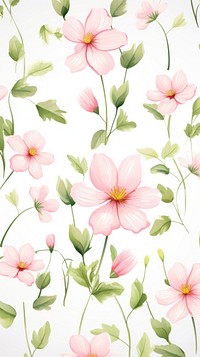 Wallpaper pattern flower backgrounds. AI generated Image by rawpixel.