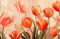 Wallpaper pattern tulip flower plant. 