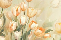 Wallpaper pattern tulip painting flower. 