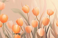 Wallpaper pattern tulip flower plant. AI generated Image by rawpixel.