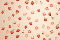 Wallpaper pattern strawberry berries fruit. 