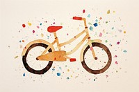 Bicycle vehicle paper art. AI generated Image by rawpixel.