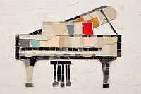 Piano architecture painting wall. 