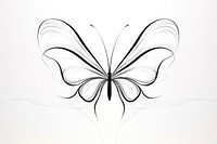 Butterfly pattern drawing sketch. AI generated Image by rawpixel.