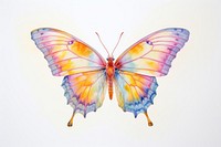 Butterfly drawing animal insect. AI generated Image by rawpixel.