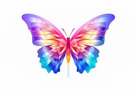 Butterfly art white background creativity. AI generated Image by rawpixel.