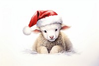Christmas animal image mammal sheep representation. AI generated Image by rawpixel.