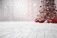 Christmas snow floor backgrounds white tree. 