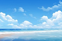 Ocean backgrounds outdoors horizon. 