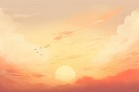 Sunset vanilla sky backgrounds sunlight outdoors. 