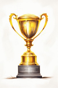 A golden Trophy trophy achievement refreshment. AI generated Image by rawpixel.