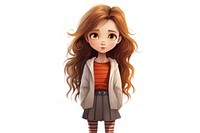 Girl cartoon doll girl toy. AI generated Image by rawpixel.