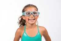 Girl wear swimsuite swimwear portrait glasses. AI generated Image by rawpixel.