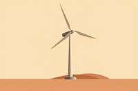 Wind turbine machine wind wind turbine. AI generated Image by rawpixel.