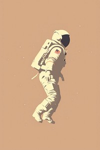 Astronaut astronaut space illustrated. AI generated Image by rawpixel.