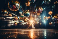 Disco balls lighting sphere party. AI generated Image by rawpixel.