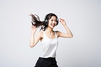 Korean headphones dancing headset. AI generated Image by rawpixel.