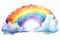 Rainbow rainbow backgrounds nature. AI generated Image by rawpixel.