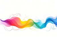 Rainbow backgrounds line white background. AI generated Image by rawpixel.
