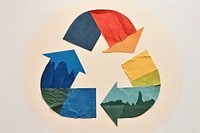 Recycle icon art symbol creativity.