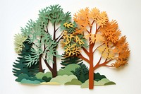 Trees painting plant craft. AI generated Image by rawpixel.