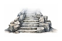 Steps architecture staircase drawing. AI generated Image by rawpixel.