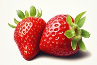 Strawberry fruit plant food. 