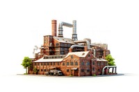 Factory architecture building vehicle. AI generated Image by rawpixel.