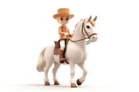 Horse riding figurine mammal animal. AI generated Image by rawpixel.