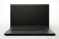 Laptop computer black electronics. 