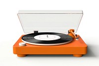 Vinyl record player electronics white background gramophone. AI generated Image by rawpixel.