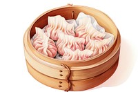 Dumpling food xiaolongbao container. 