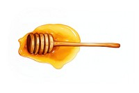 Honey dipper food white background freshness. 