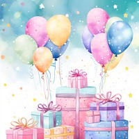 Cute birthday backgrounds balloon paper. 