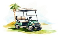 Golf course car vehicle transportation. 