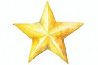 Star yellow symbol paper. 