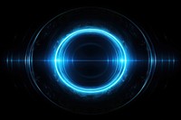 Blue light ring effect AI generated image by rawpixel