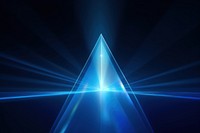 Refraction pyramid effect, black background, AI generated image by rawpixel