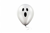 Black spooky ghost balloon white white background transportation. AI generated Image by rawpixel.