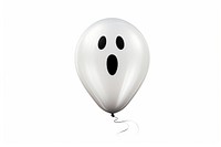 Black spooky ghost balloon white white background transportation. 