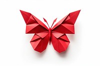 Butterfly origami paper red. AI generated Image by rawpixel.