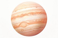 Jupiter planet white background astronomy. AI generated Image by rawpixel.